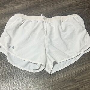 Under Armour Women's Athletic White Shorts